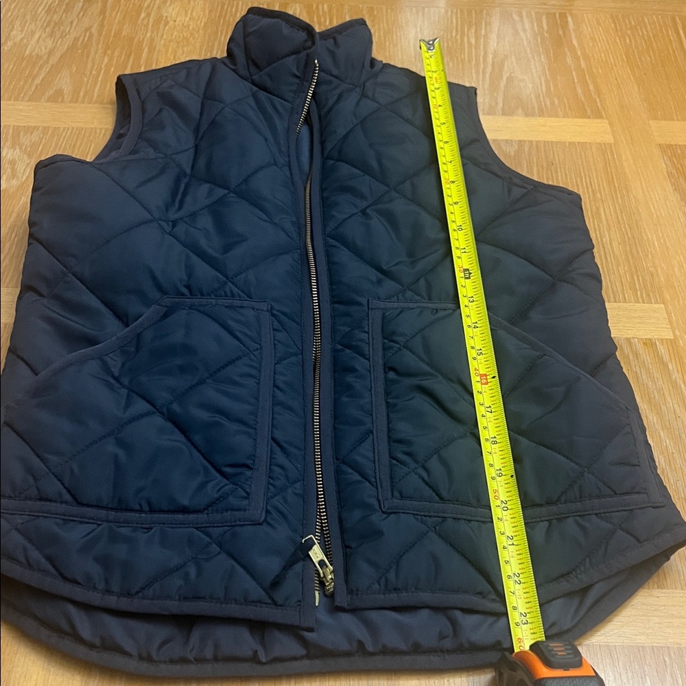 J. Crew Factory Navy Quilted Vest